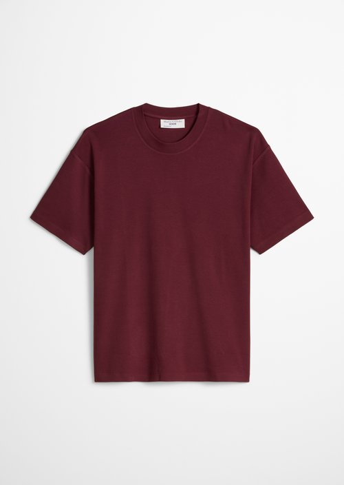 Relaxed-fit T-shirt — Merlot Red
