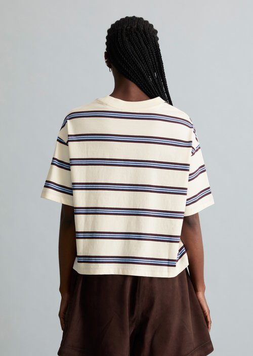 Relaxed striped T-shirt — Offwhite