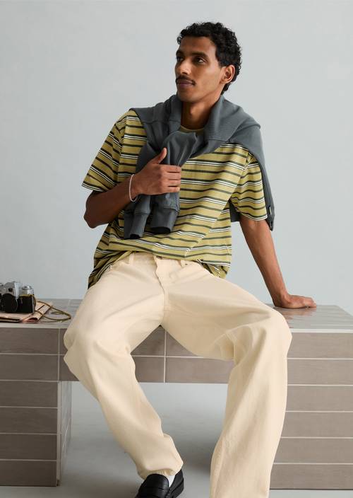 T-shirt relaxed Light Green en vue de face