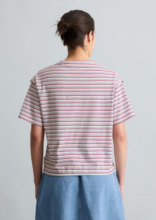 Relaxed striped T-shirt — White