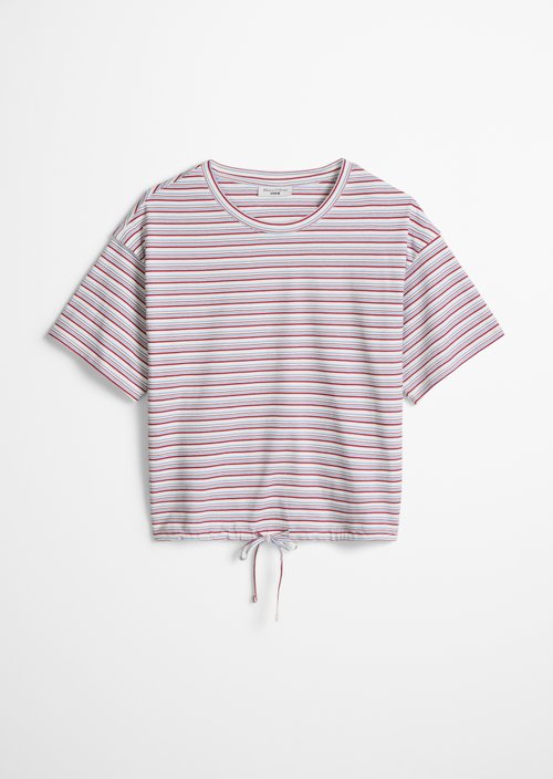 Relaxed striped T-shirt — White