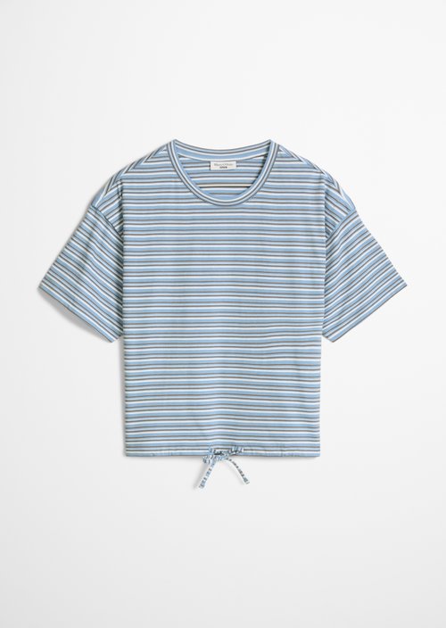 Relaxed striped T-shirt — Light Blue