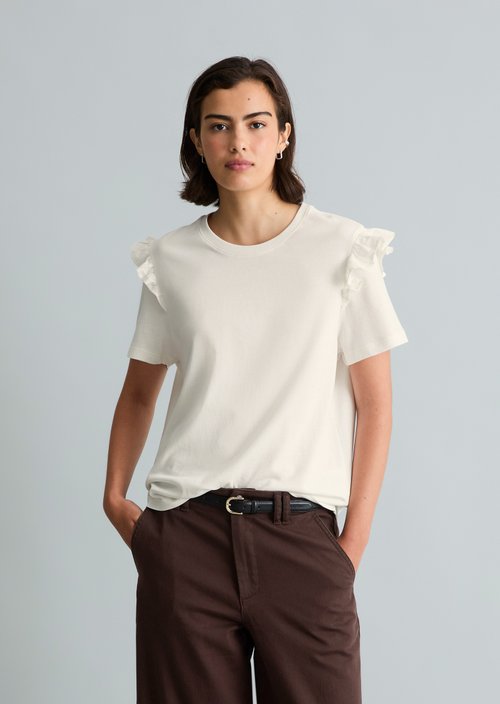T-shirt regular — Silky White