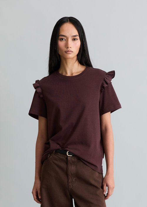 T-shirt regular — Burnt Aubergine