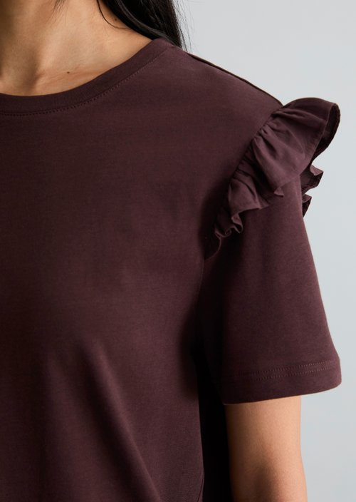 T-shirt regular — Burnt Aubergine