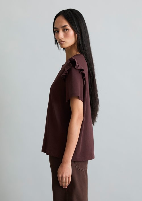 T-shirt regular — Burnt Aubergine