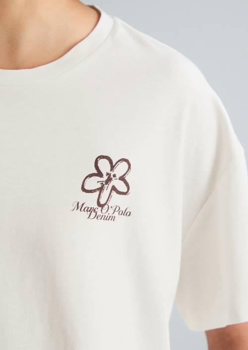 T-shirt ample Silky White en vue détaillée