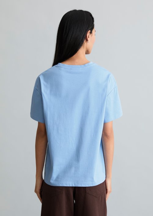 Relaxed-fit T-shirt — Flaxflower Blue