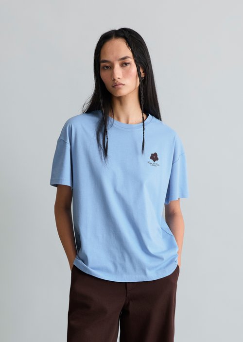 Relaxed-fit T-shirt — Flaxflower Blue
