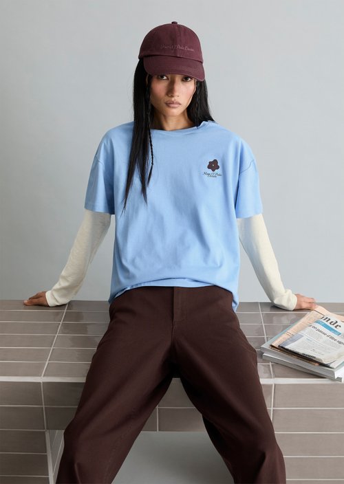 Relaxed-fit T-shirt — Flaxflower Blue