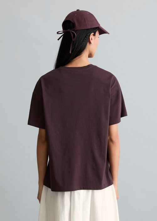 Relaxed-fit T-shirt — Burnt Aubergine