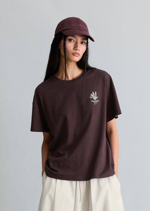 Relaxed-fit T-shirt — Burnt Aubergine