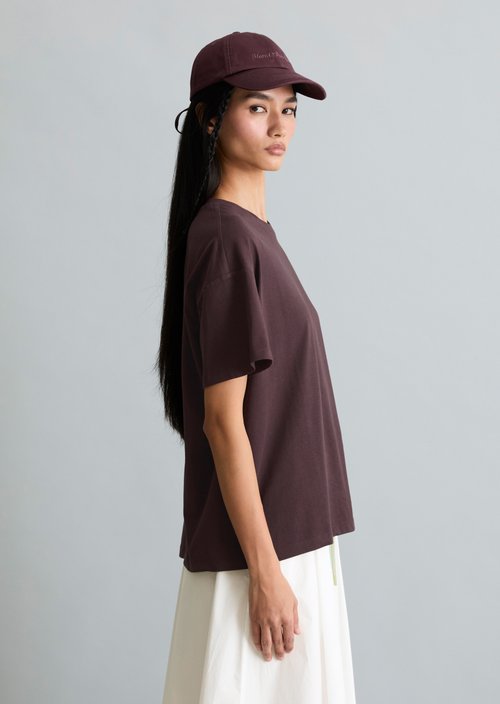 Relaxed-fit T-shirt — Burnt Aubergine