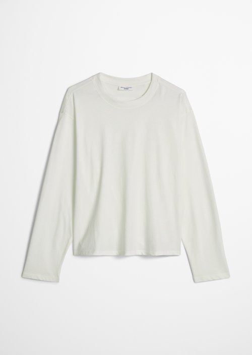 Relaxed longsleeve — Silky White