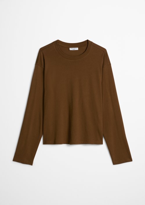 Relaxed longsleeve — Umbra Brown