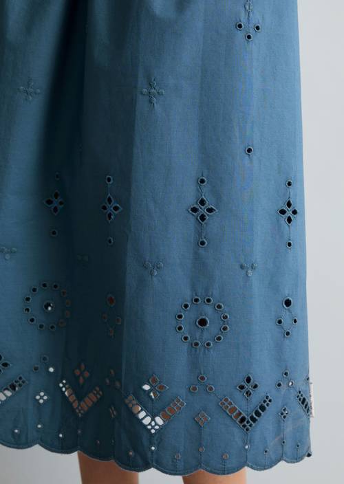 Dress with lace skirt Medium Blue 4671 in detail view