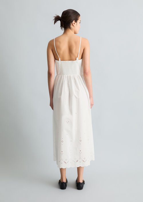 Lace dress slim — Silky White
