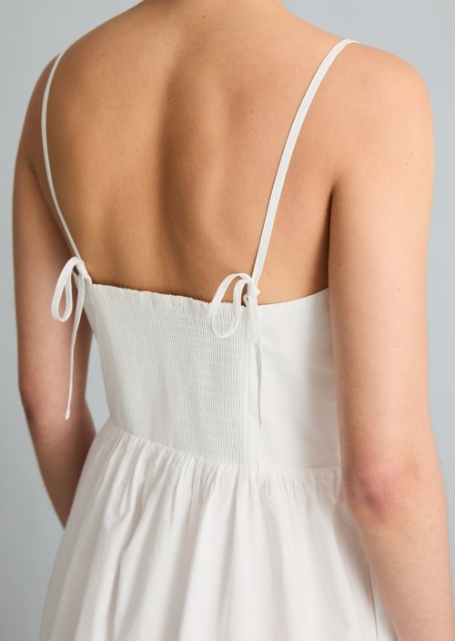 Lace dress slim — Silky White