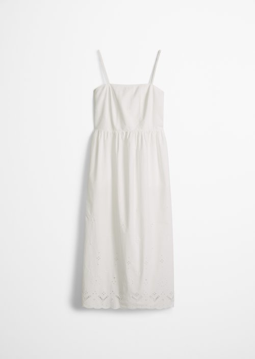 Lace dress slim — Silky White
