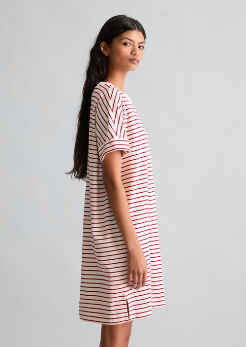 Jersey dress regular — Dark Red