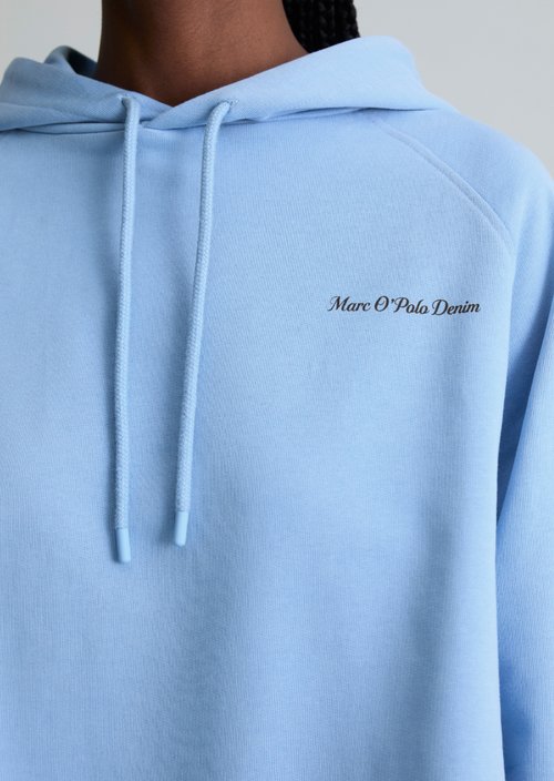 Hoodie oversize — Flaxflower Blue