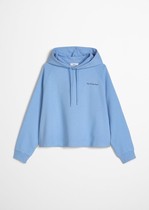 Hoodie oversize — Flaxflower Blue