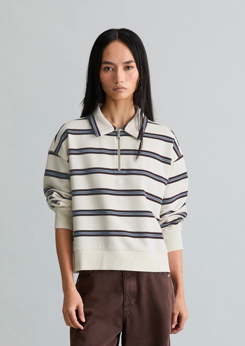 Polo sweatshirt relaxed — Offwhite
