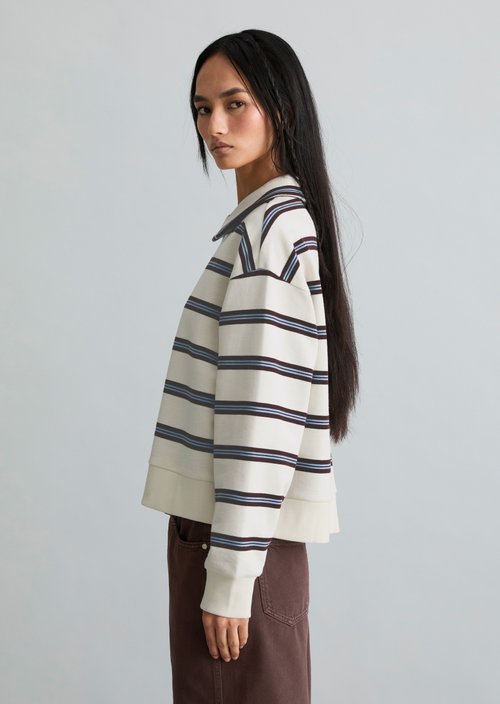 Polo sweatshirt relaxed — Offwhite