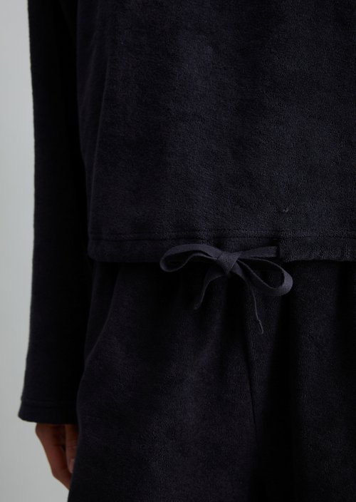 DfC terrycloth sweatshirt relaxed — Blue Depths