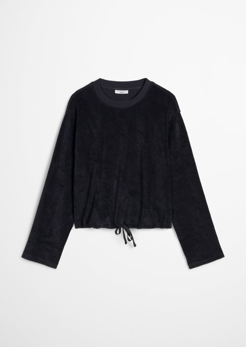 DfC terrycloth sweatshirt relaxed — Blue Depths