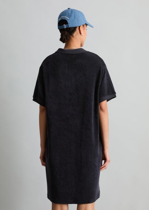 DfC terry cloth polo dress regular — Blue Depths