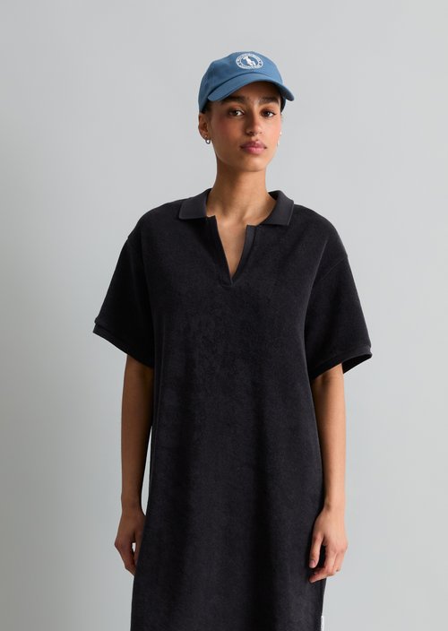 DfC terry cloth polo dress regular — Blue Depths