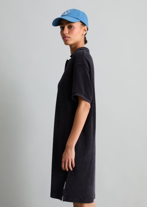 DfC terry cloth polo dress regular — Blue Depths
