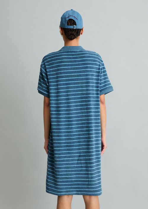 Terry cloth dress regular — Medium Blue