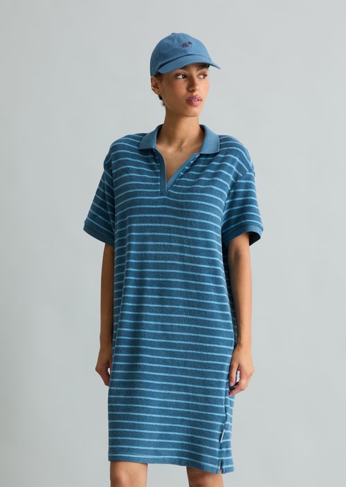Terry cloth dress regular — Medium Blue