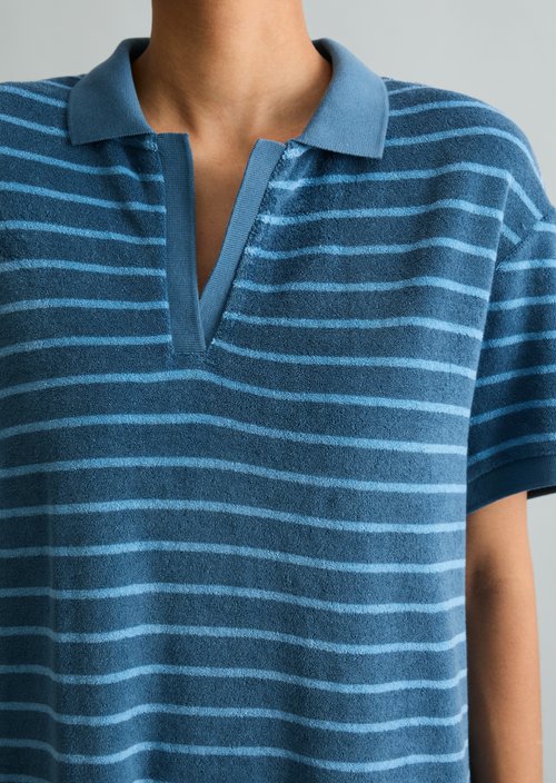 Terry cloth dress regular — Medium Blue