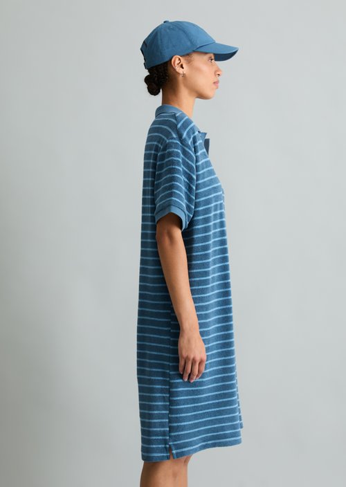 Terry cloth dress regular — Medium Blue