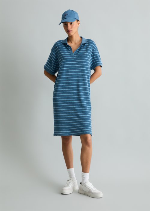 Terry cloth dress regular — Medium Blue