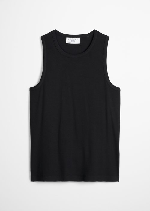 DfC ribbed tank top slim — Black