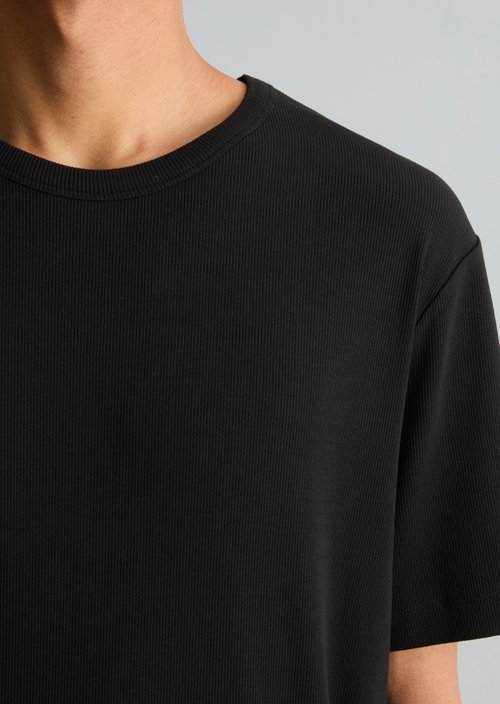 DfC ribbed T-shirt regular — Black