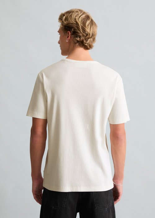 DfC ribbed T-shirt regular — Silky White