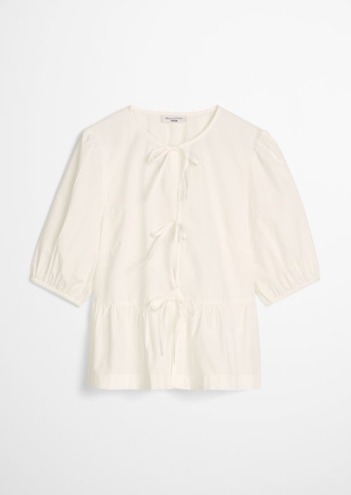 Peplum blouse regular — Silky White