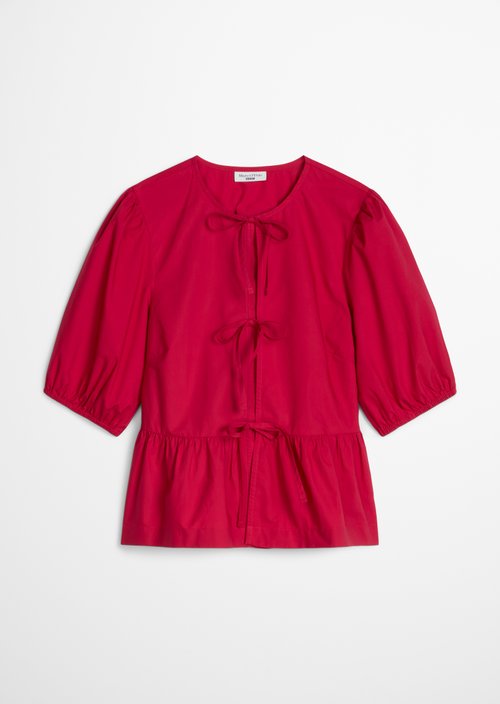 Peplum blouse regular — Vivid Cherry