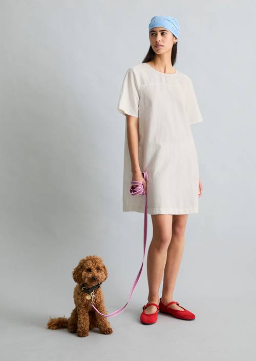 Robe relaxed Silky White en vue de face