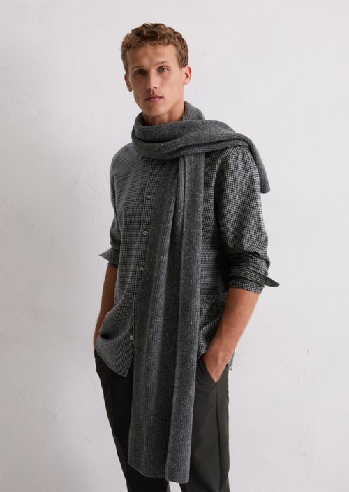 Strickschal — Dark Grey Melange