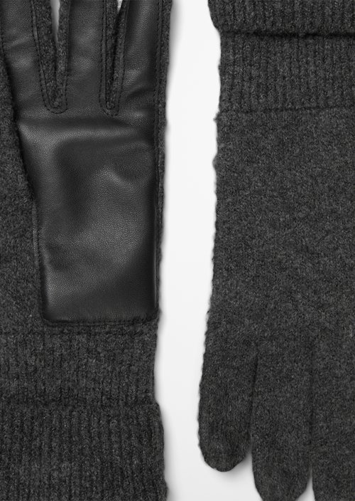 Knitted gloves — Dark Grey Melange