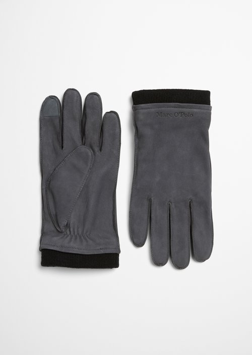 Leather gloves — Light Graphite