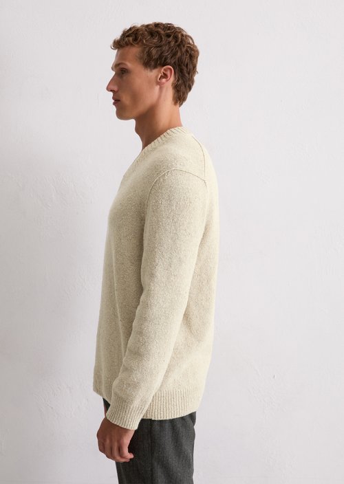 V-neck sweater regular — Grey Silk