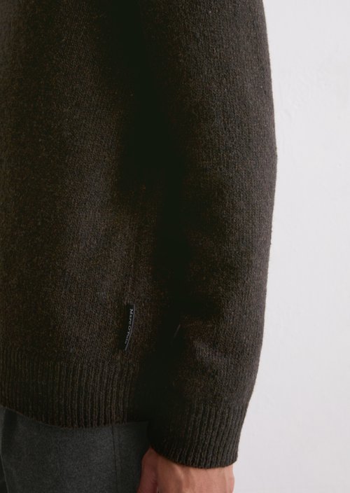 V-neck sweater regular — Chocolate Brown