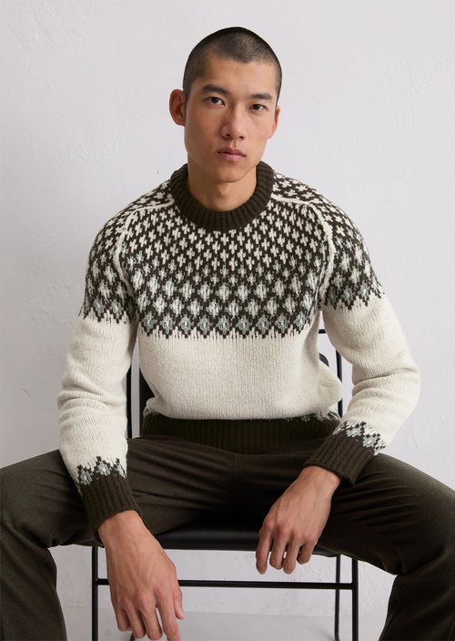 Norwegian sweater regular — Light Beige